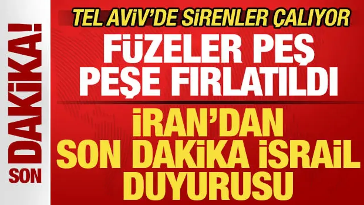 Kanlı saldırı sonrası İran'dan son dakika İsrail duyurusu! Füzeler peş peşe fırlatıldı