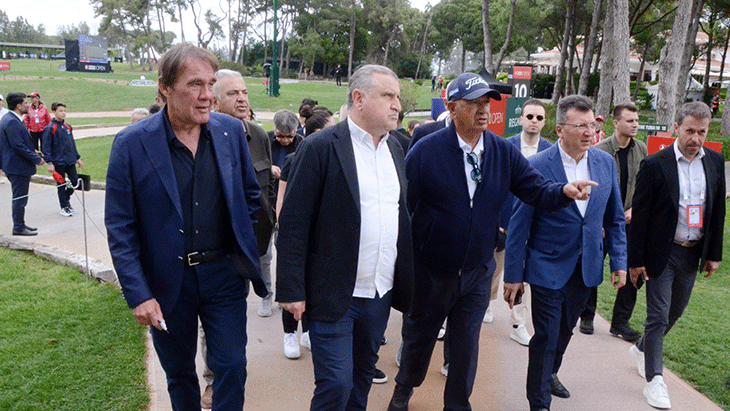 Gençlik ve Spor Bakanı Osman Aşkın Bak, Turkish Airlines Open 2026 Golf Turnuvası ödül töreni için Antalya'da