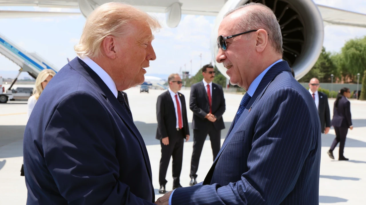 Trump ve Erdoğan'ın ilk sözleri kameralara yakalandı! İşte merak edilen o konuşma...
