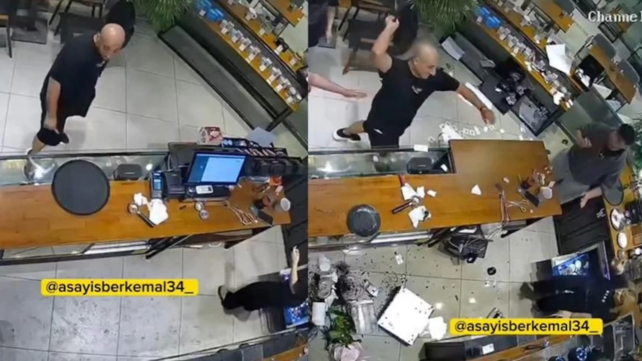 Avcılar'da akılalmaz olay! Müşteri kafeyi savaş alanına çevirdi