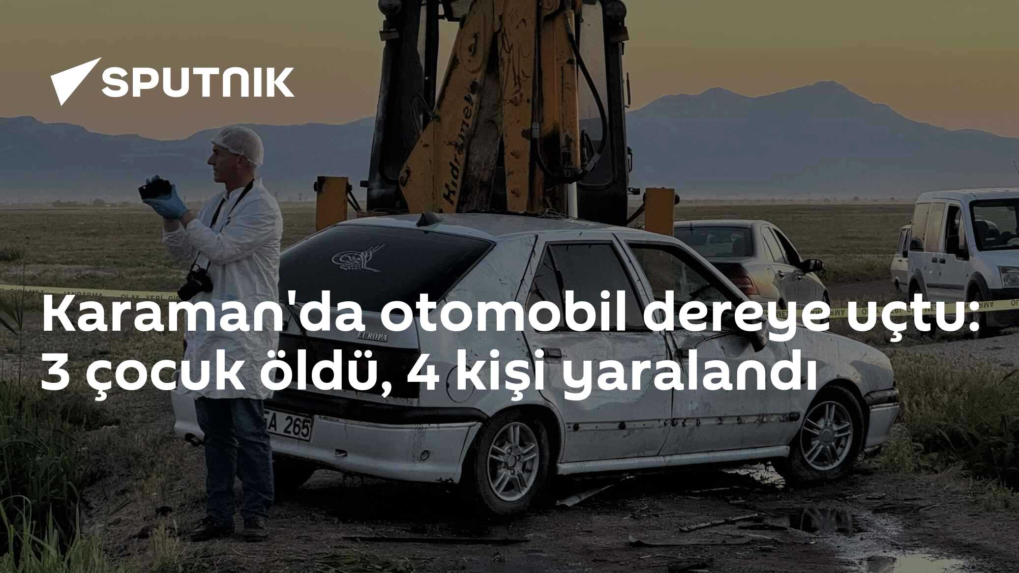 Karaman'da otomobil dereye uçtu: 3 çocuk öldü, 4 kişi yaralandı