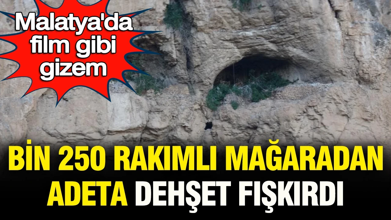 Malatya'da film gibi gizem: Bin 250 rakımlı mağaradan dehşet fışkırdı
