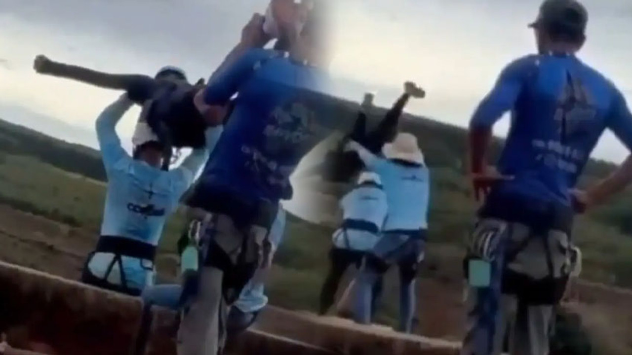 Bungee jumping yaparken halatı bağlamayı unuttular