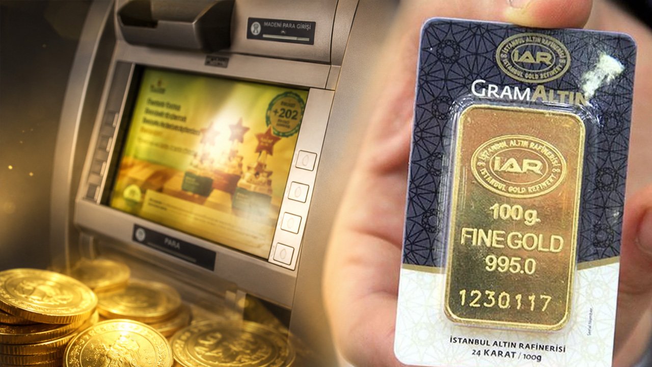 ATM'lerde yeni dönem başladı! Artık gram altın da alınabilecek