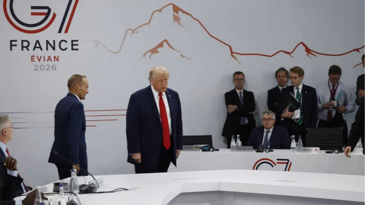 Donald Trump, G7 zirvesindeki toplantıya 1 saat geç kaldı: Diğer liderlere "patron benim" esprisi