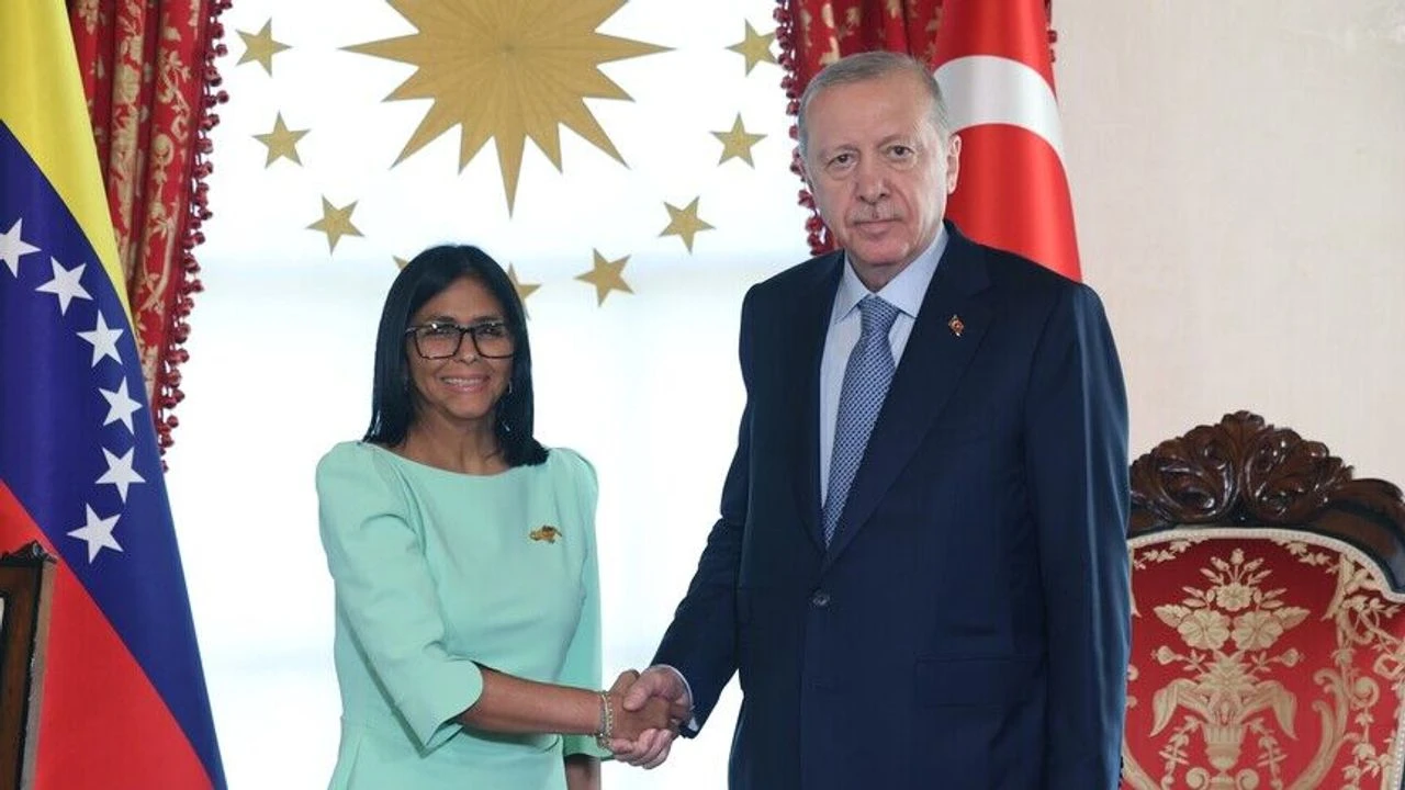 Erdoğan ile Rodriguez el sıkıştı: Ortak komisyon Caracas'ta toplanacak