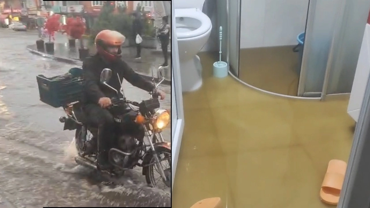 Isparta'da şiddetli sağanak: Yollar göle döndü, ev ve iş yerlerini su bastı!