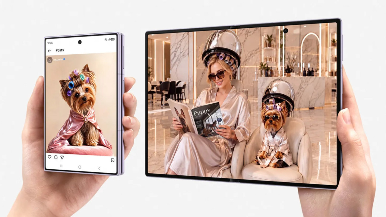 Samsung Apple'dan önce davrandı: Kitap gibi açılan katlanabilir telefonunu tanıttı