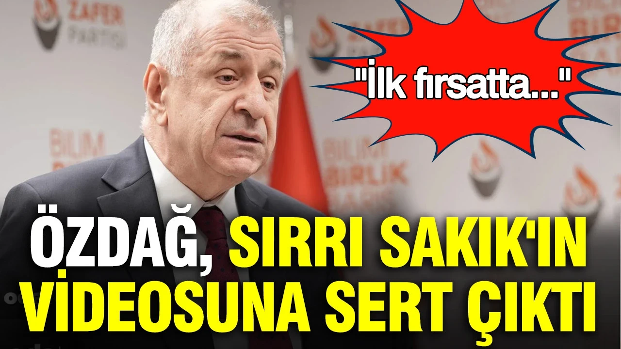 Ümit Özdağ, Sırrı Sakık'ın videosuna sert çıktı: PKK ilk fırsatta Türk Milletini yine hançerleyecek