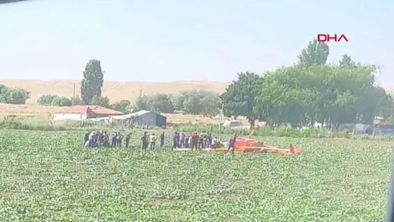 Ankara'da eğitim helikopteri düştü: 2 yaralı