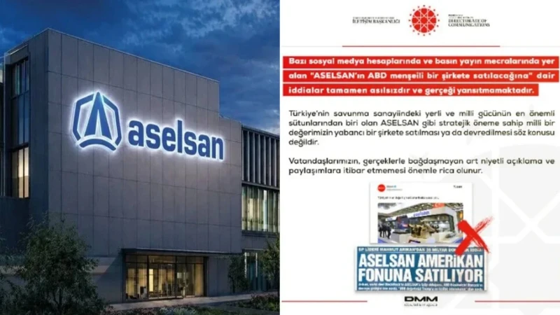 DMM'den ASELSAN iddialarıa net cevap: ABD'li şirkete satılacağı iddiası asılsızdır