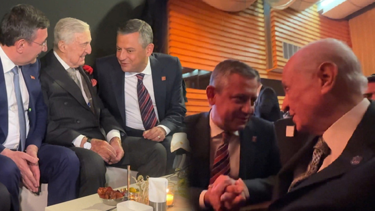 Özgür Özel ve Devlet Bahçeli sohbet etti! Koç Holding 100. yıl töreninde dikkat çeken kare
