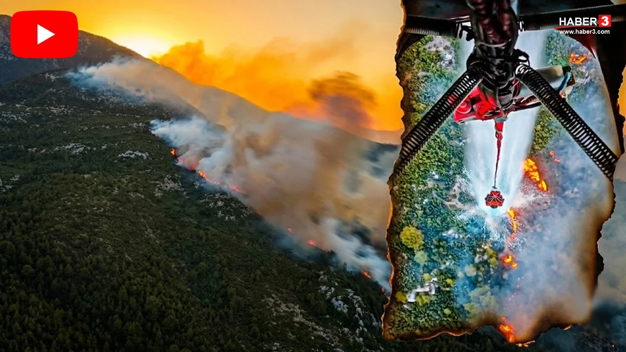 Antalya Kaş'ta orman yangını
