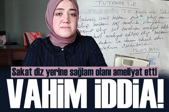 Şok eden iddia! Sakatladığı dizi yerine sağlam dizini ameliyat etti