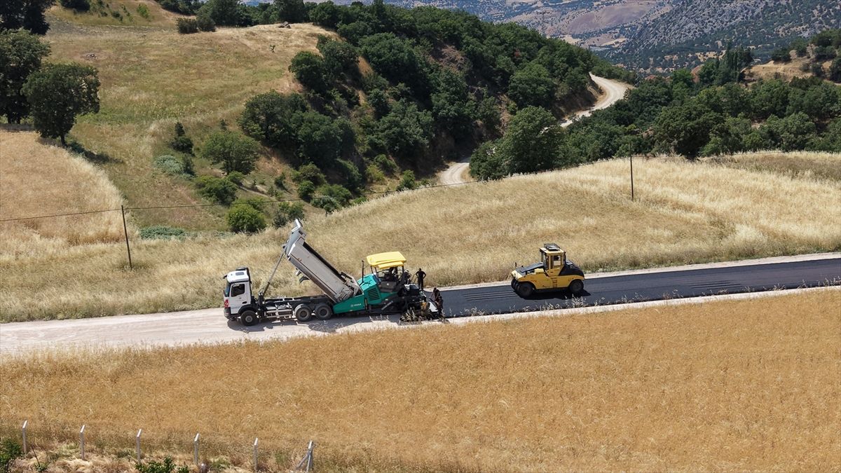 Amasya Valisi Bakan, BSK asfalt çalışmaları incelendi