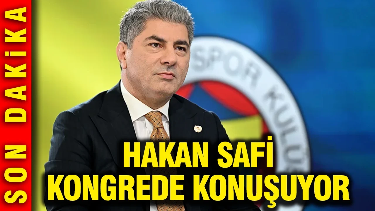 Hakan Safi kongrede açıklamalarda bulunuyor