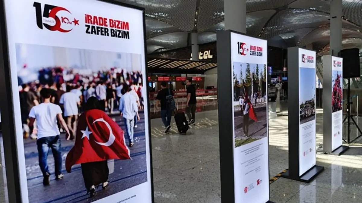 Havalimanlarında 15 Temmuz ruhunu canlandı: 21 Temmuz'a kadar sürecek