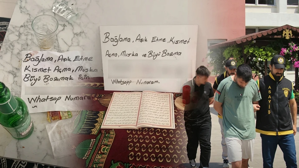 Adana Büyü Bozma Operasyonu: Sosyal medyadan işlem başı 15 bin lira alan şebeke çökertildi | Asayiş Haberleri