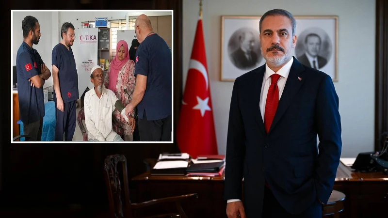 Bakan Fidan, TİKA'nın Arakanlı Müslümanlara yönelik insani yardım faaliyetlerini inceledi