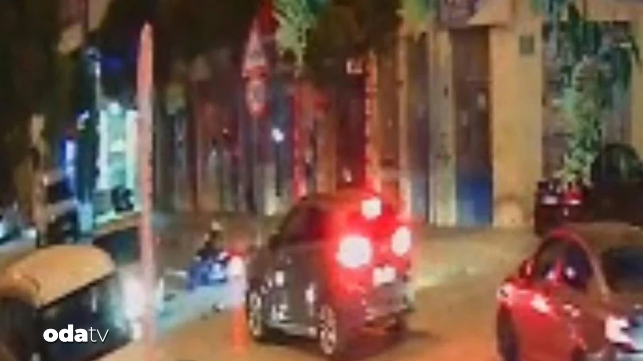 Motosiklet hızını alamadı böyle çarptı