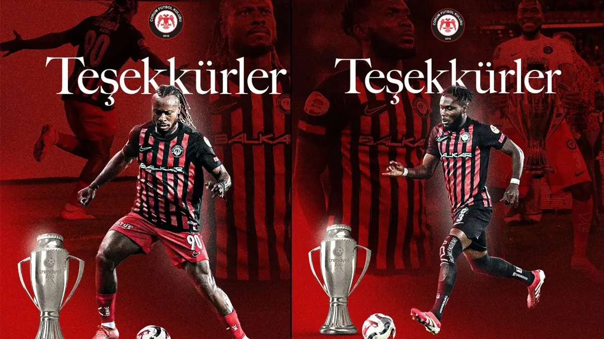 Çorum FK, 2 ayrılığı birden açıkladı