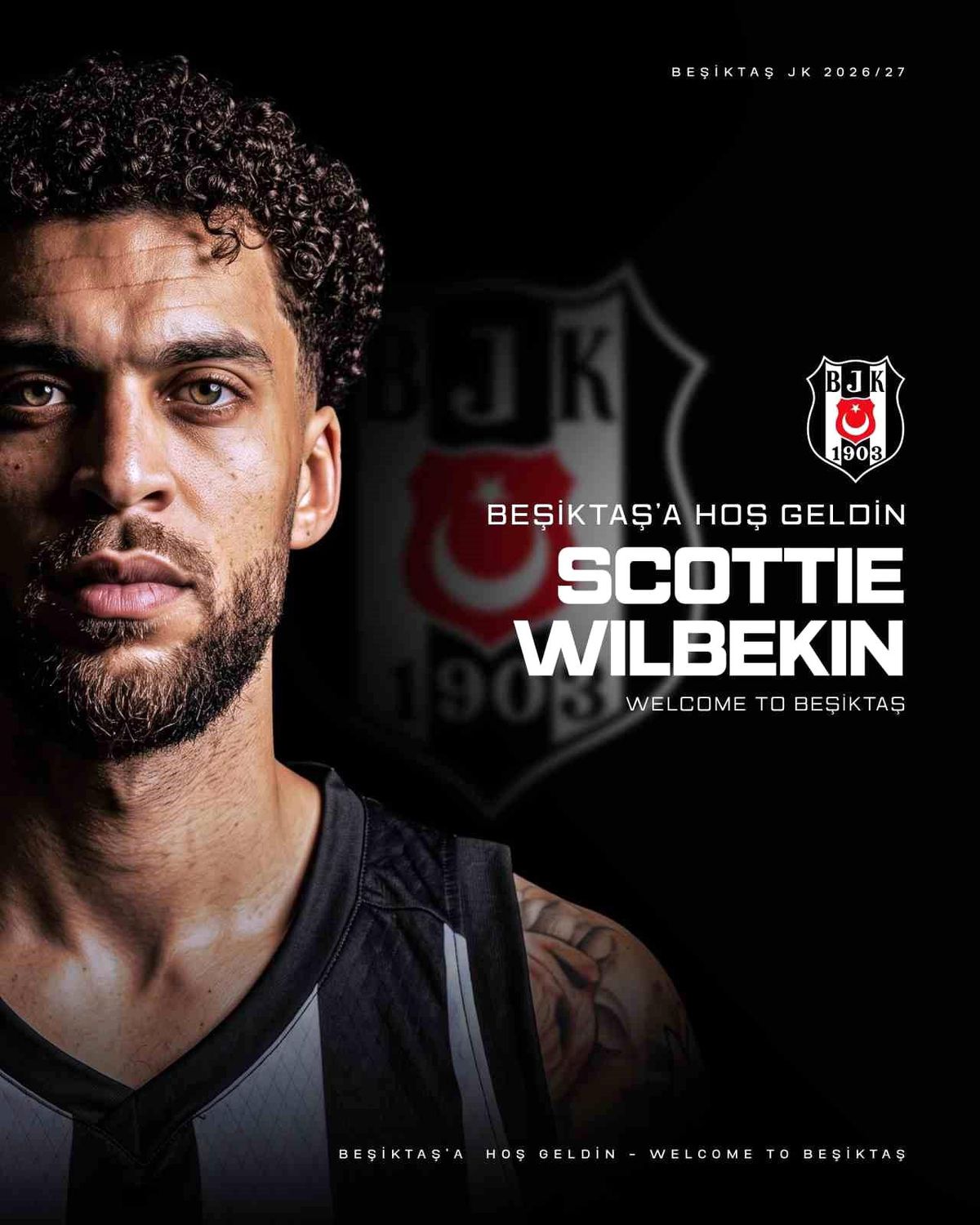 Beşiktaş Erkek Basketbol Takımı: "Takımımız, yeni sezon transfer çalışmaları kapsamında Türk pasaportu da taşıyan ABD'li..