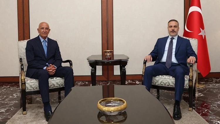 Dışişleri Bakanı Hakan Fidan, ABD’nin Ankara Büyükelçisi Barrack'ı kabul etti