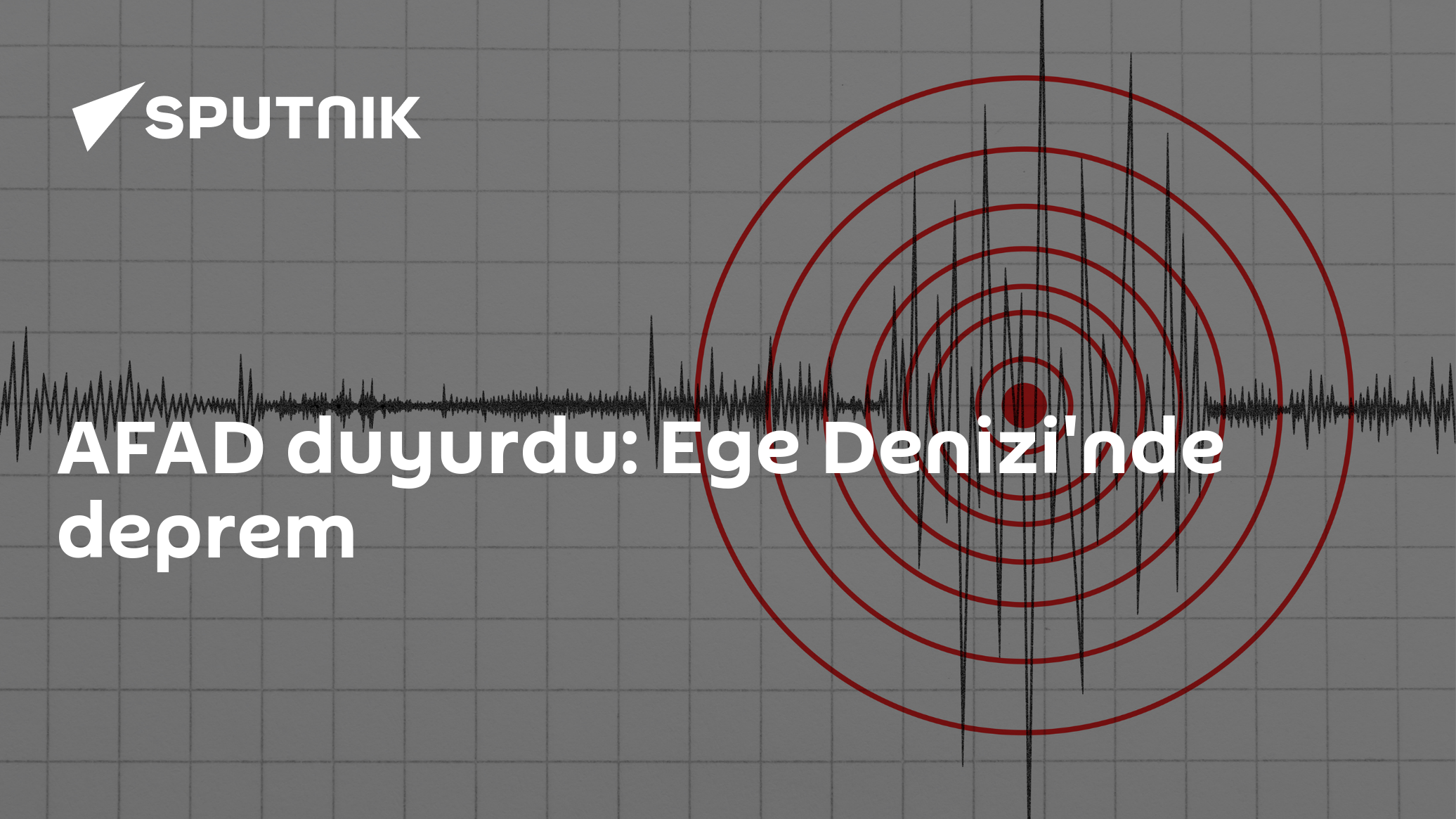 AFAD duyurdu: Ege Denizi'nde deprem