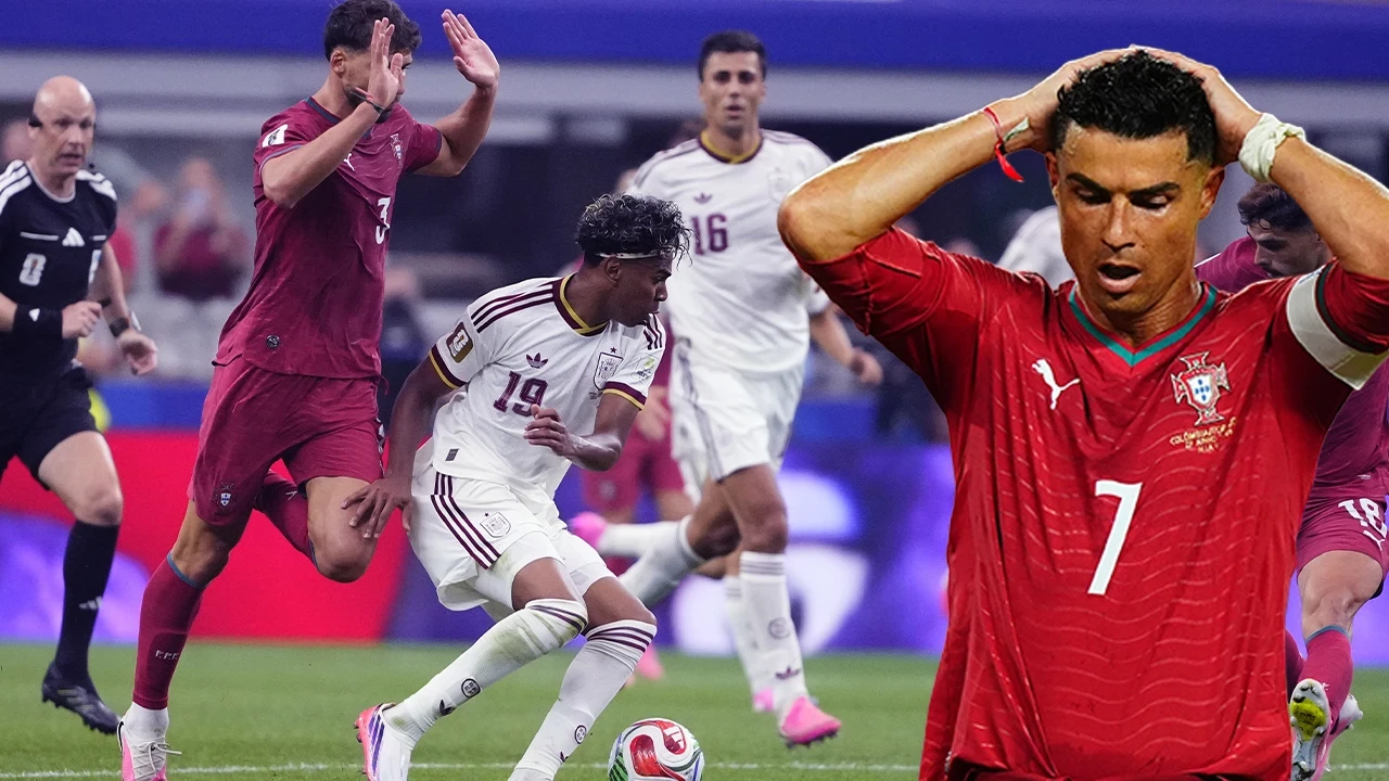 Ronaldo'nun dünyası başına yıkıldı: İspanya Portekiz'i 90+1'de eledi
