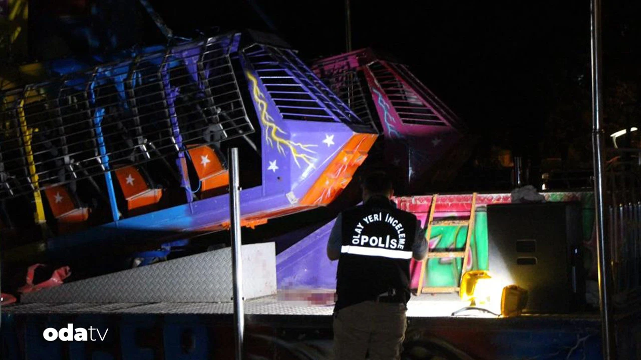 Lunaparkta korkunç kaza