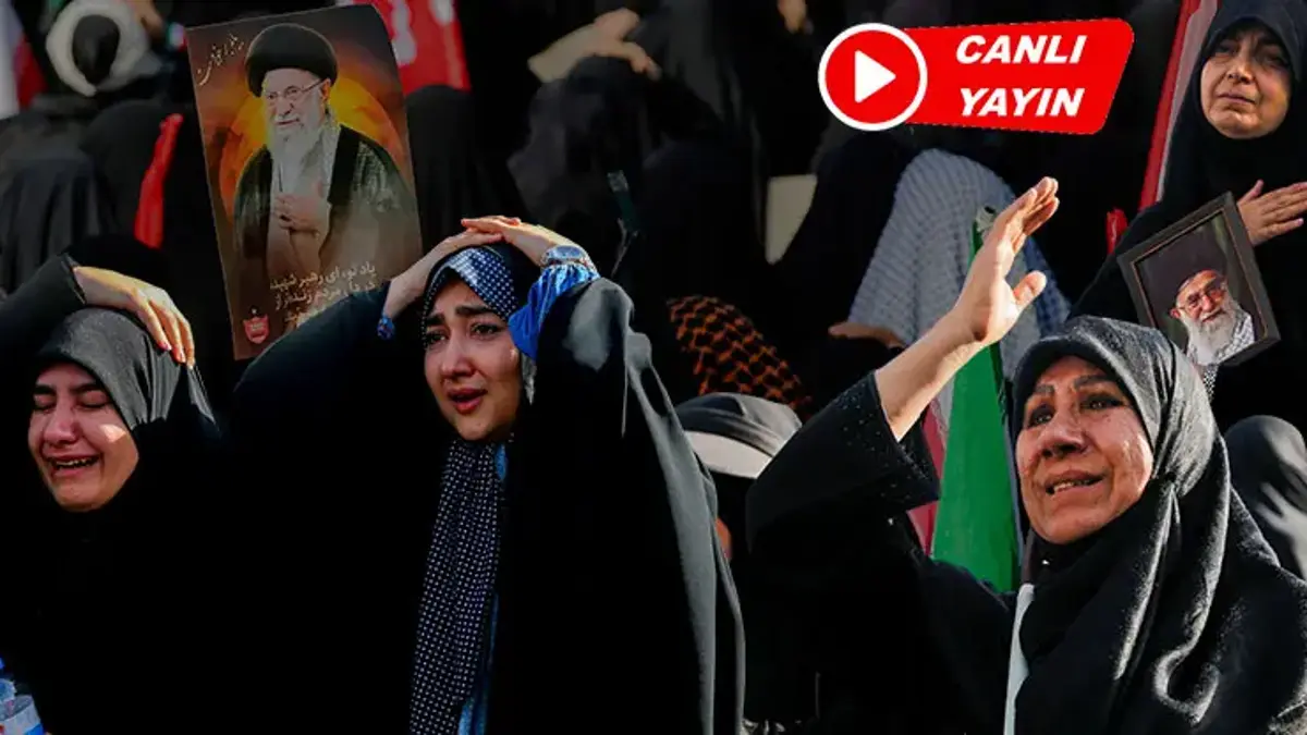 CANLI İran'da milyonlar sokakta! Hamaney'e veda töreni: Tahran'da intikam yemini