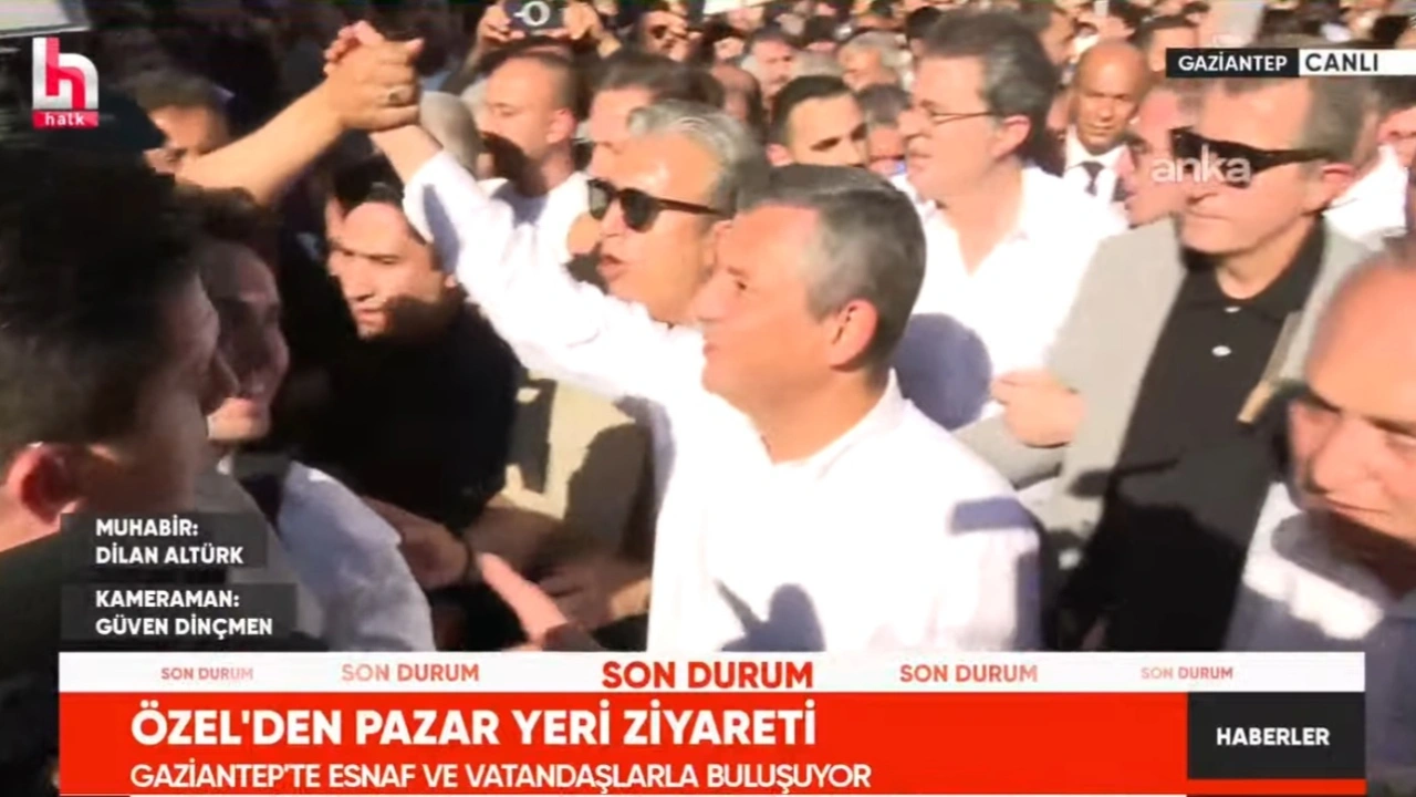 Gaziantep'te Özel'i görmek için izdiham yaşandı: 'Siyasetin kırılma anını yaşıyoruz'