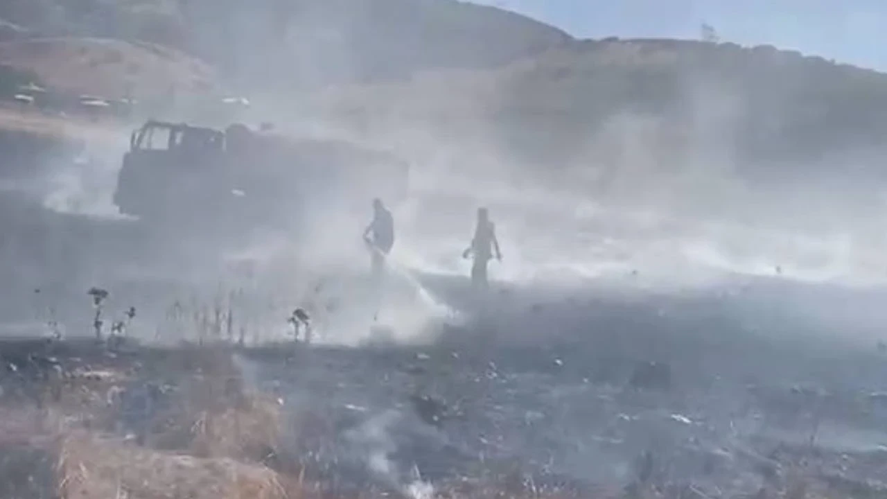 Elazığ’da yangın paniği