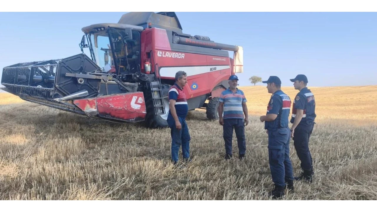 Bilecik’te jandarmadan hasat sezonunda yangın riskine karşı bilgilendirme