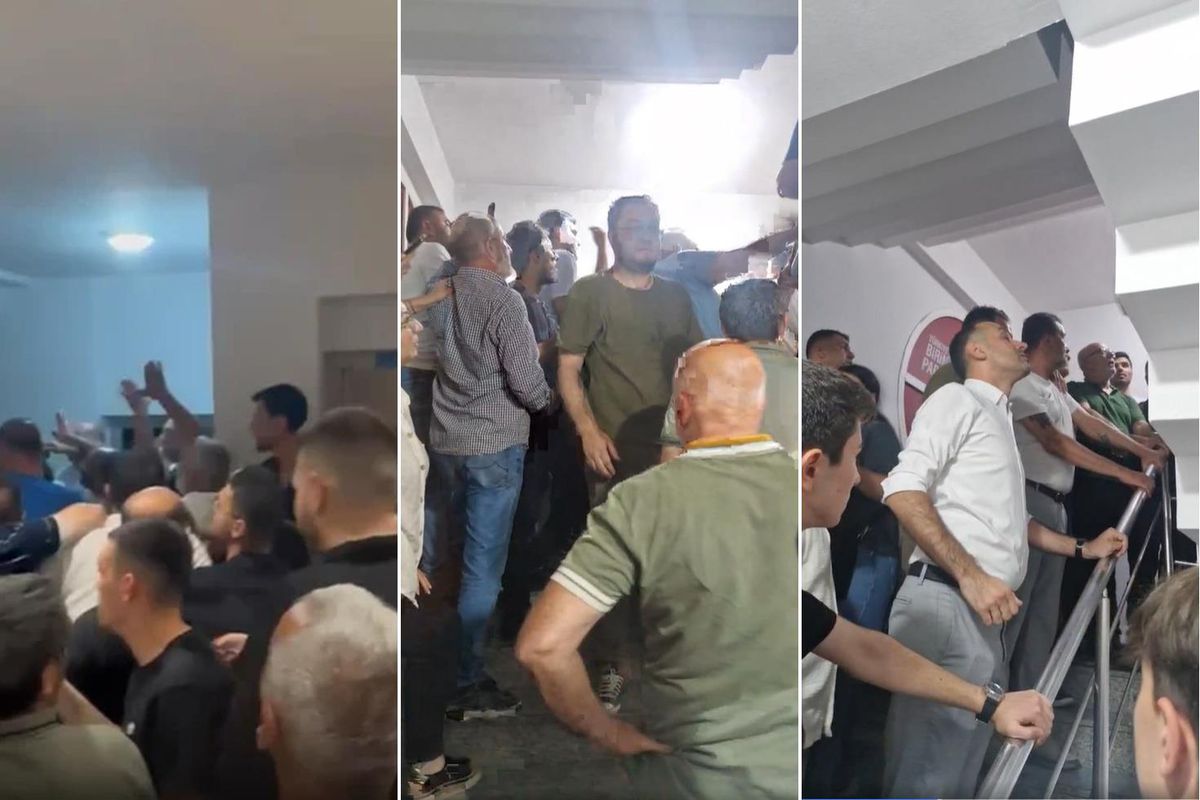CHP İzmir'de gece yarısı arbedesi, yeni il başkanı Utku Gümrükçü binaya girdi, ortalık karıştı