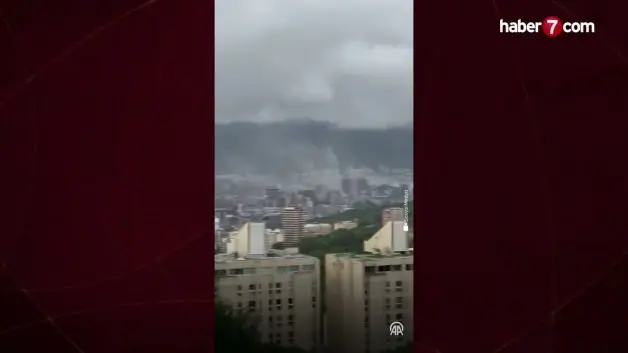 Venezuela'yı peş peşe vuran iki yıkıcı deprem kameralara böyle yansıdı