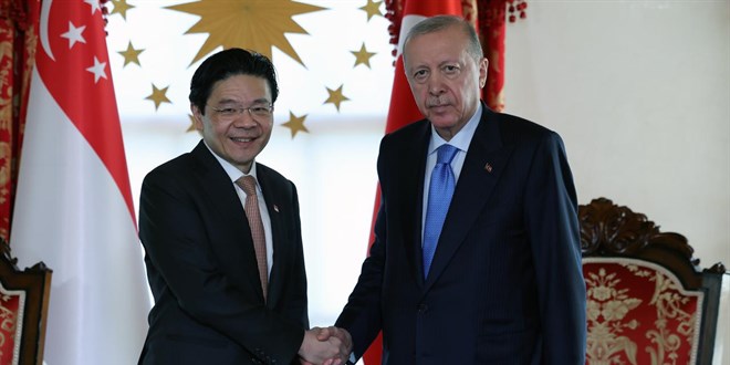 Cumhurbaşkanı Erdoğan, Singapur Başbakanı Wong'u resmi törenle karşıladı