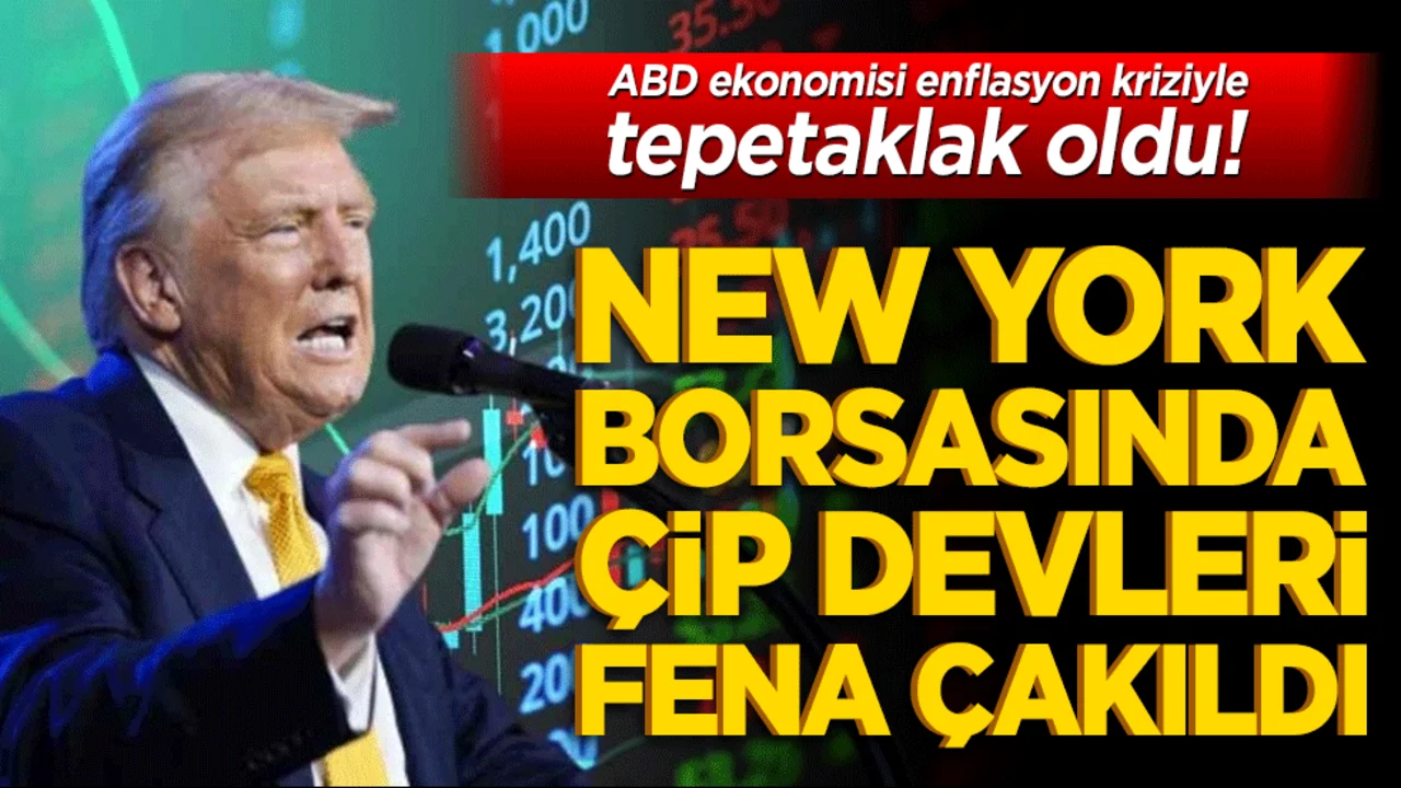 Büyük şeytan ABD ekonomisi Orta Doğu'daki savaş tamtamları ve enflasyon kriziyle tepetaklak oldu! New York borsasında çip devleri fena çakıldı!