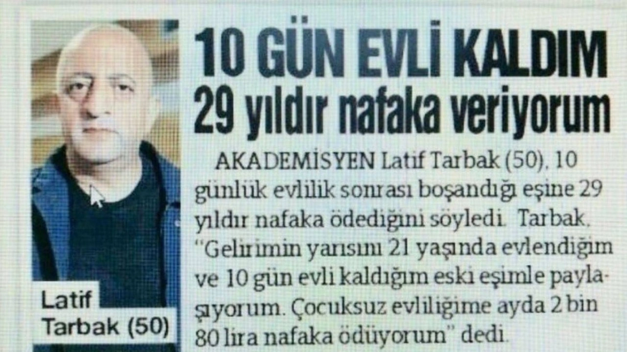 Kendini 'Doç. Dr.' diye tanıtan 'nafaka mağduru' Tarbak'ın unvanı yalan çıktı: Akademisyen değilmiş!