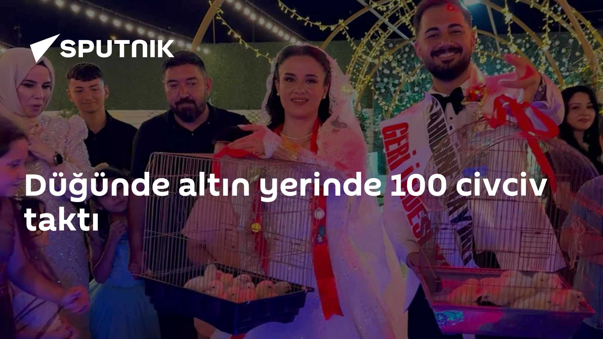 Düğünde altın yerinde 100 civciv taktı