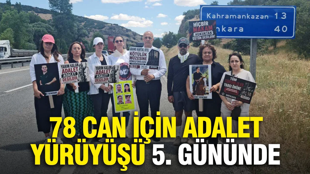 "78 Can İçin Adalet Yürüyüşü" 5. Gününde: Yürüyüşe milletvekili, hakim ve depremzede avukat katıldı