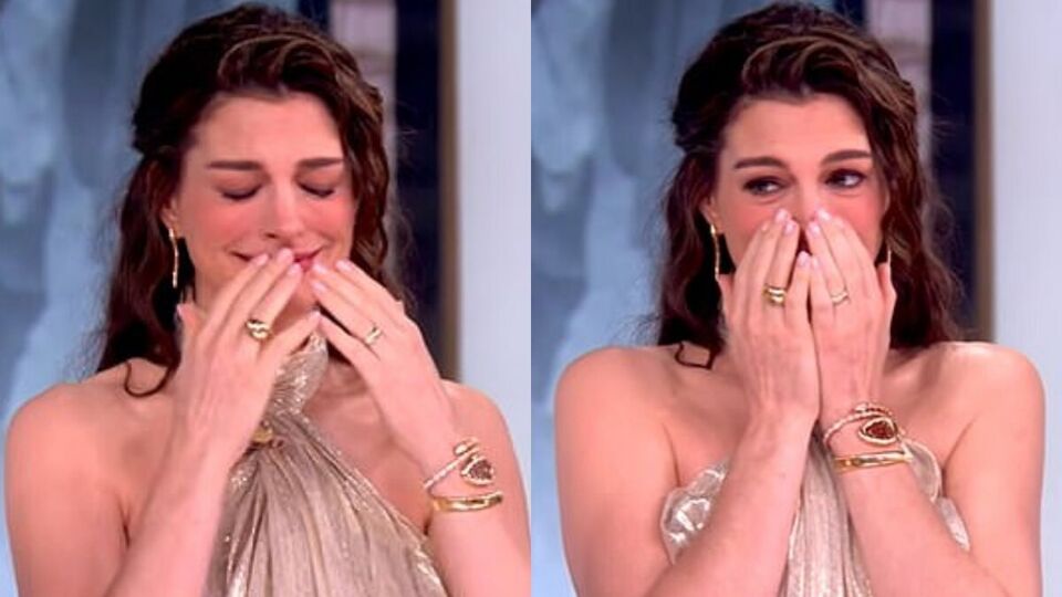Üçüncü çocuğuna hamile olan Anne Hathaway gözyaşlarına boğuldu
