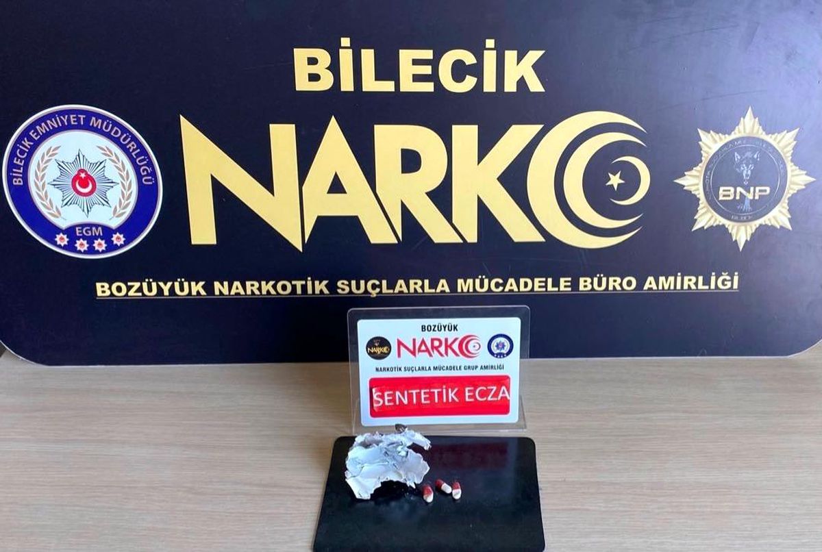 Bilecik'te 'Lyrica' adı verilen uyuşturucu madde ele geçirildi