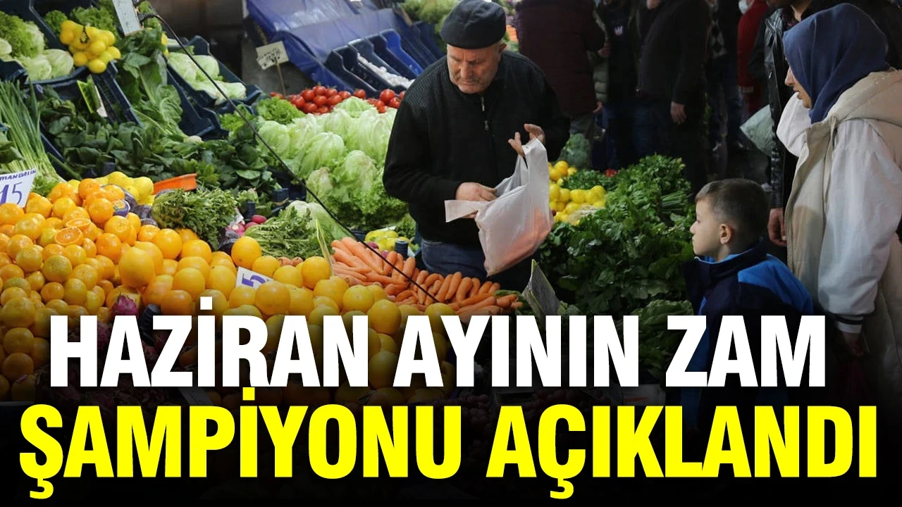Haziran ayının zam şampiyonu açıklandı