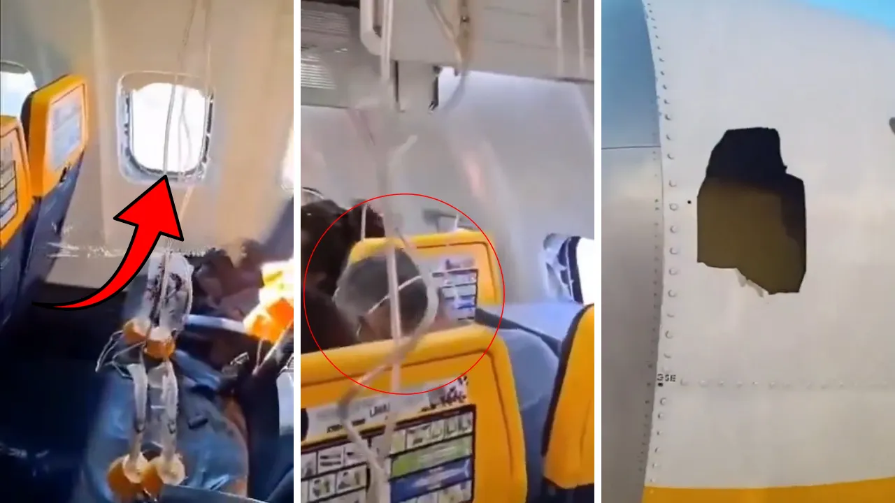 Havada korkunç dakikalar! Uçağın camı kırıldı, 61 yaşındaki yolcu dışarı savruldu