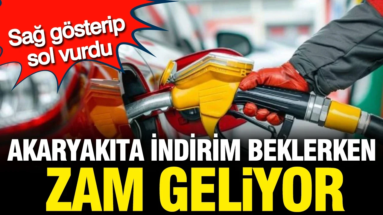 Akaryakıtta indirim beklerken zam geliyor: Bu gece pompaya yansıyacak