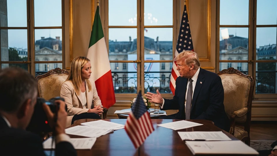 Trump ve Meloni Arasında Fotoğraf Polemiği: "İtalya Asla Yalvarmaz"