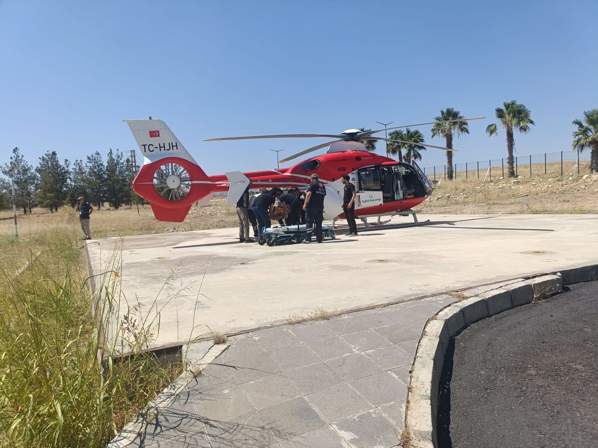 Şırnak'ta kaza: Ağır yaralanan Ali Yabansu ambulans helikopterle Şanlıurfa'ya sevk edildi