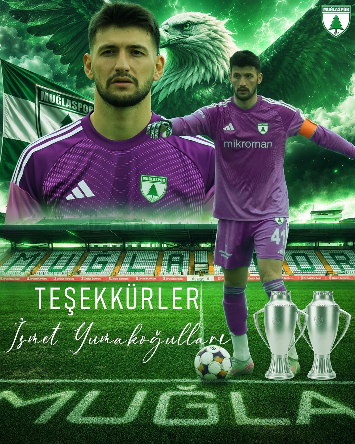 Muğlaspor iki kaptanıyla vedalaştı