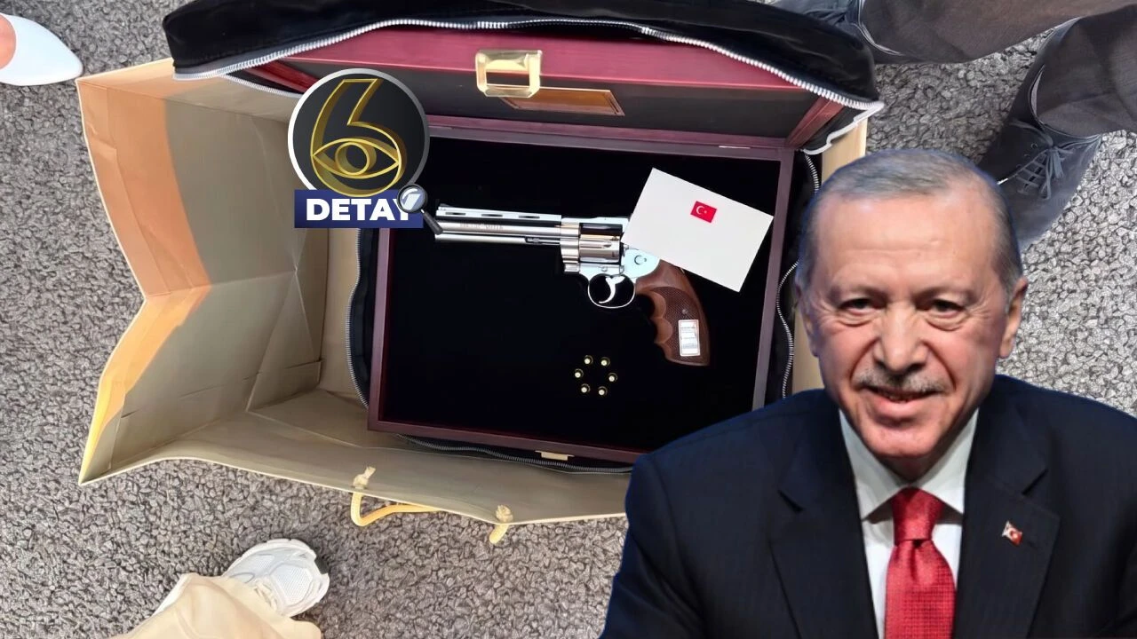 Erdoğan NATO liderlerine revolver hediye etti! İngiltere Başbakanı götüremedi